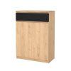 Praktický botník Simplicity 209 z hickory v černém matu, elegantní design