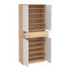 Botník FALCO Simplicity 210, hickory/bílá, moderní skandinávský design