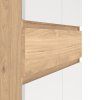 Botník FALCO Simplicity 210, hickory/bílá, moderní skandinávský design