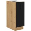 Kuchyňská skříňka Molly 30 D CARGO BB černá/dub artisan, 30x82x52 cm, MDF