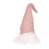 Skřítek - látková dekorace, LED osvětlení, růžová čepice (Barva Růžová)