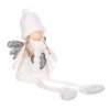 Anděl se srdcem - látková figurka, bílá barva (Barva Bílá)