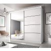Šatní skříň MULTI 35, 233 cm (M) (Varianta bílá)