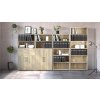 Knihovna Office 421 FALCO, dub sonoma, variabilní úložný systém