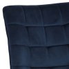 Jídelní židle, modrá, sametová látka, CT-384 BLUE4 (Barva Modrá)