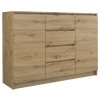 Prostorná komoda Topa 2D4S 120 cm, dub artisan, moderní design