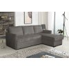 Moderní rohová sedací souprava Megie UNI tm.šedá s úložným prostorem