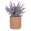 Levandule ve světle hnědém obalu - umělá, barva přírodní (Barva Fialová)