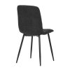 Jídelní židle, černá, látka, CT-283 BK2 (Barva Černá)