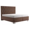 Hnědá postel Simon 180x200 cm s úložným prostorem a rošty