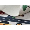 Dětský kusový koberec Bambino 2223 Streets cars cream (Rozměry koberců 160x220)