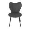 Jídelní židle, šedá, látka, DCL-1031 GREY2 (Barva Šedá)