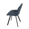 Jídelní židle, modrá, látka, HC-465 BLUE2 (Barva Modrá)