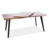 Jídelní stůl rozkládací FRISCO 120(180)x80, barva dub artisan/černá