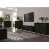 Černý grafitový TV stolek Tomila 302/2, 120 cm, moderní design