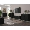 Praktická černá komoda Tomila 826/2 s ABS hranami, 95 cm vysoká