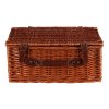 Koš piknikový - s vybavením pro 4 osoby, proutěný, barva hnědá (Barva Hnědá)