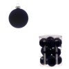 Kulaté sametové ozdoby - pr. 5 cm, černé, cena za balení (12 ks) (Barva Šedá)