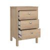Noční stolek Real 685 Jackson Hickory, moderní lamino, 70 cm, šedý