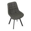 Jídelní židle, černá, látka vintage, HC-V3066 BK3 (Barva Černá)