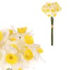 Narcis - umělá kytice, bílá barva (Barva Žlutá)