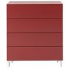 Komoda K2 4z (Varianta red matná)