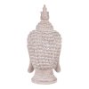 Buddha - hlava z polyresinu, barva šedá (Barva Šedá)
