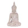 Buddha - soška z polyresinu, barva šedá (Barva Šedá)