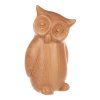 Sova - polyresinová figurka, imitace dřeva (Barva Hnědá)