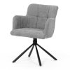 Jídelní židle, šedá, látka, DCH-T1122 GREY2 (Barva Šedá)