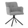 Jídelní židle, šedá, látka, DCH-T1122 GREY2 (Barva Šedá)