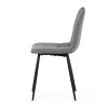 Jídelní židle, šedá, látka, DCL-V2017 GREY2 (Barva Šedá)