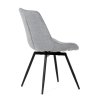 Jídelní židle, šedá, látka, HC-T1130 GREY2 (Barva Šedá)