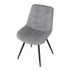Jídelní židle, šedá, látka, HC-T1130 GREY2 (Barva Šedá)