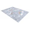 Dětský kusový koberec Junior 52063.801 Rainbow grey (Rozměry koberců 80x150)