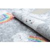 Dětský kusový koberec Junior 52063.801 Rainbow grey (Rozměry koberců 80x150)