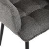 Jídelní židle, šedá, látka, DCH-J2139 GREY2 (Barva Šedá)