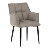 Jídelní židle, šedá, látka, DCH-J2139 GREY2 (Barva Šedá)