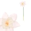 Narcis - umělý květ na stonku, krémový (Barva Žlutá)