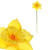 Narcis - umělý květ na stonku, krémový (Barva Žlutá)