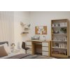 Knihovna Malvína 80 dub artisan/bílá