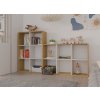 Regál Manja 2x3, odolný dub artisan/bílá, minimalistický design