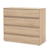 TARA L - komoda se zásuvkami bez úchytek, 100x88cm Dekor: olše (Dekor olše, Šířka 100, Výška 88)