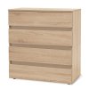TARA M - komoda se zásuvkami bez úchytek, 80x88cm Dekor: olše (Dekor olše, Šířka 80, Výška 88)