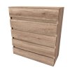 TARA XXL - komoda se zásuvkami bez úchytek, 100x110cm Dekor: olše (Dekor olše, Šířka 100, Výška 110)