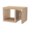 ARIEL - univerzální stolek, 60.5x40x40.5cm Dekor: olše (Dekor olše, Šířka 60.5, Výška 40)