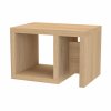 ARIEL - univerzální stolek, 60.5x40x40.5cm Dekor: olše (Dekor olše, Šířka 60.5, Výška 40)