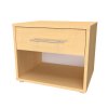 MONTY - noční stolek s poličkou a zásuvkou, 50x40x40cm Dekor: olše (Dekor olše, Šířka 50, Výška 40)