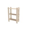 ESO - policový regál, 70 x 92/161cm Dekor: olše, Varianta: Velký (Dekor olše, Šířka 70)