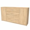 AURA 3 - komoda, 160x86cm Hloubka: 36cm, Dekor: olše (Dekor olše, Šířka 160, Výška 86)